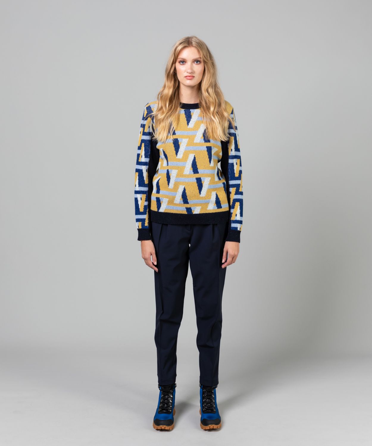 Women's Jaquard Crew Knit Sale