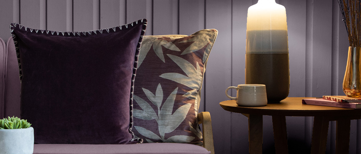 Purple Sofa Cushions