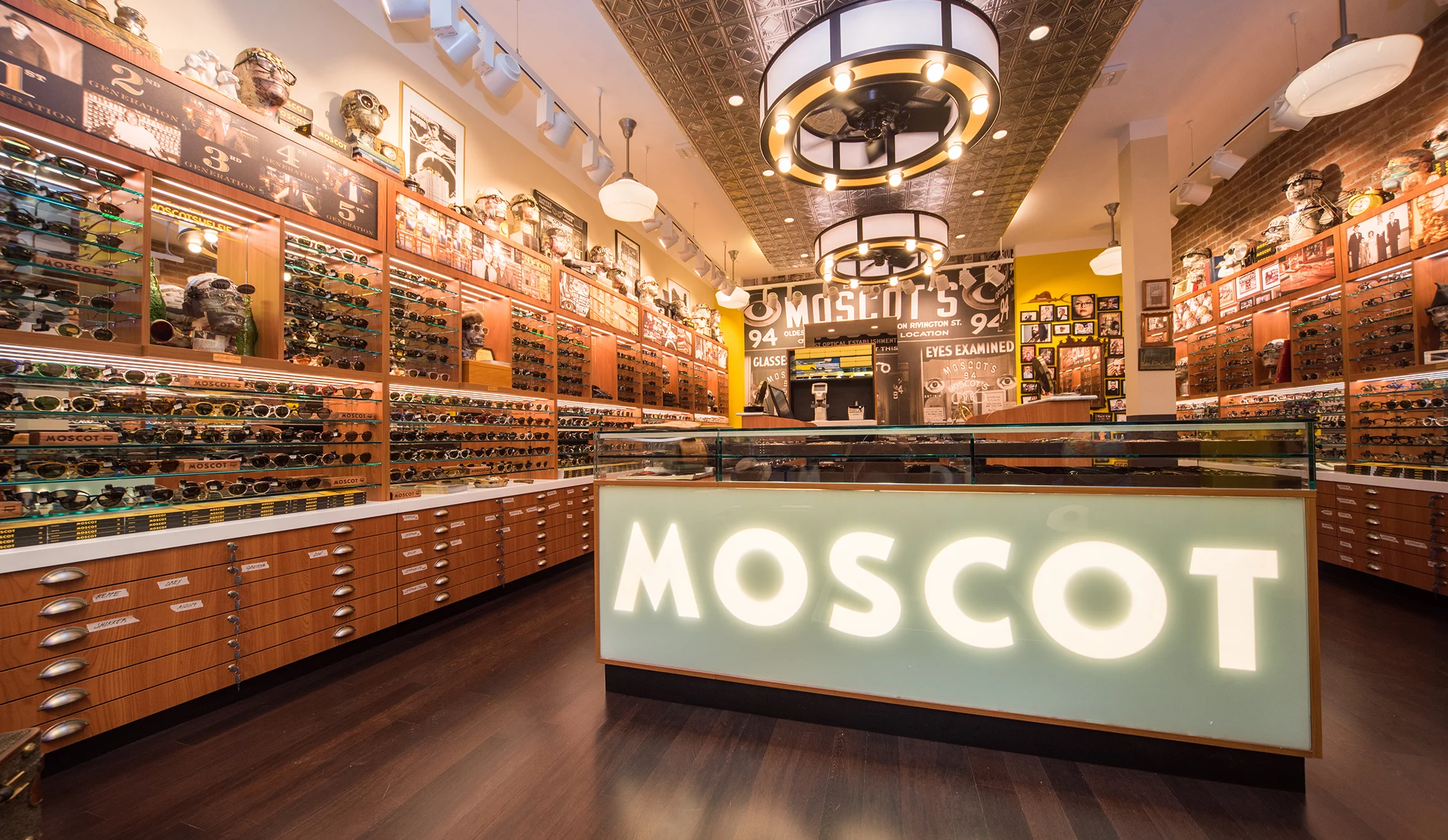 The MOSCOT Milan Shop interior