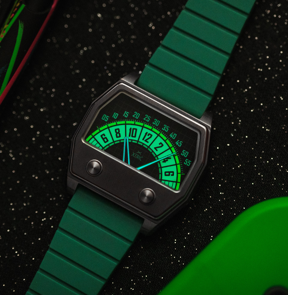 Xeric x Worn & Wound Sector Retrograde Night Vision Lots of lume