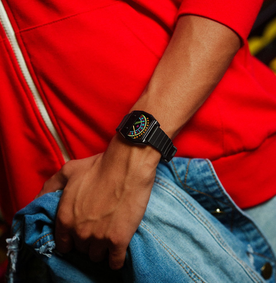 Xeric x Worn & Wound Sector Retrograde Highlighter A unique 36mm PVD case