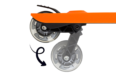 patented innovation to go from buggy board to scooter fun in seconds