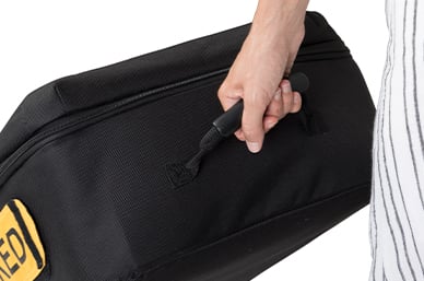 durable handle grip for an easy pull around the terminal 