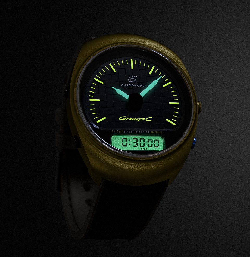 Group C Turbo Sport Watch Collection EL backlight