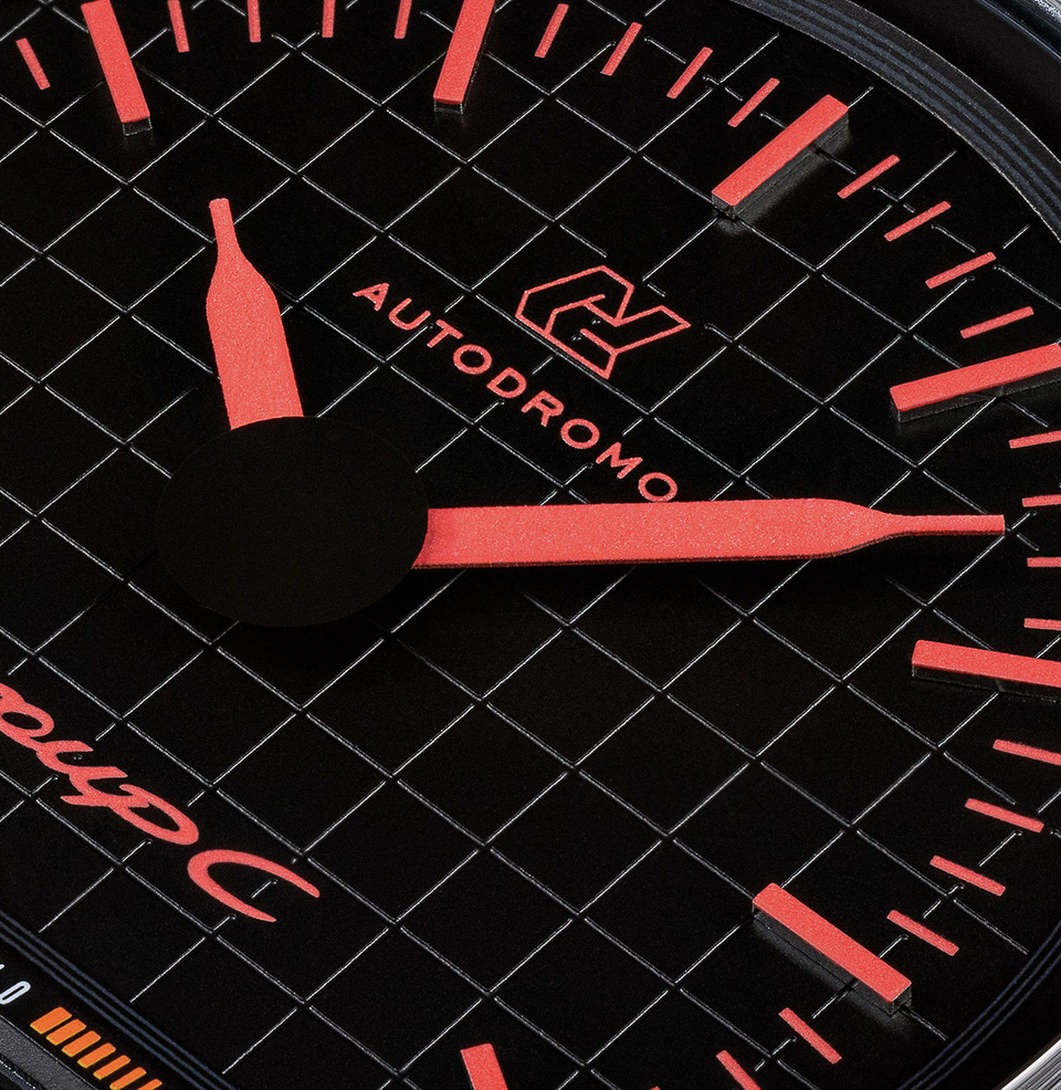 Group C Turbo Sport Watch Collection Grid pattern dial