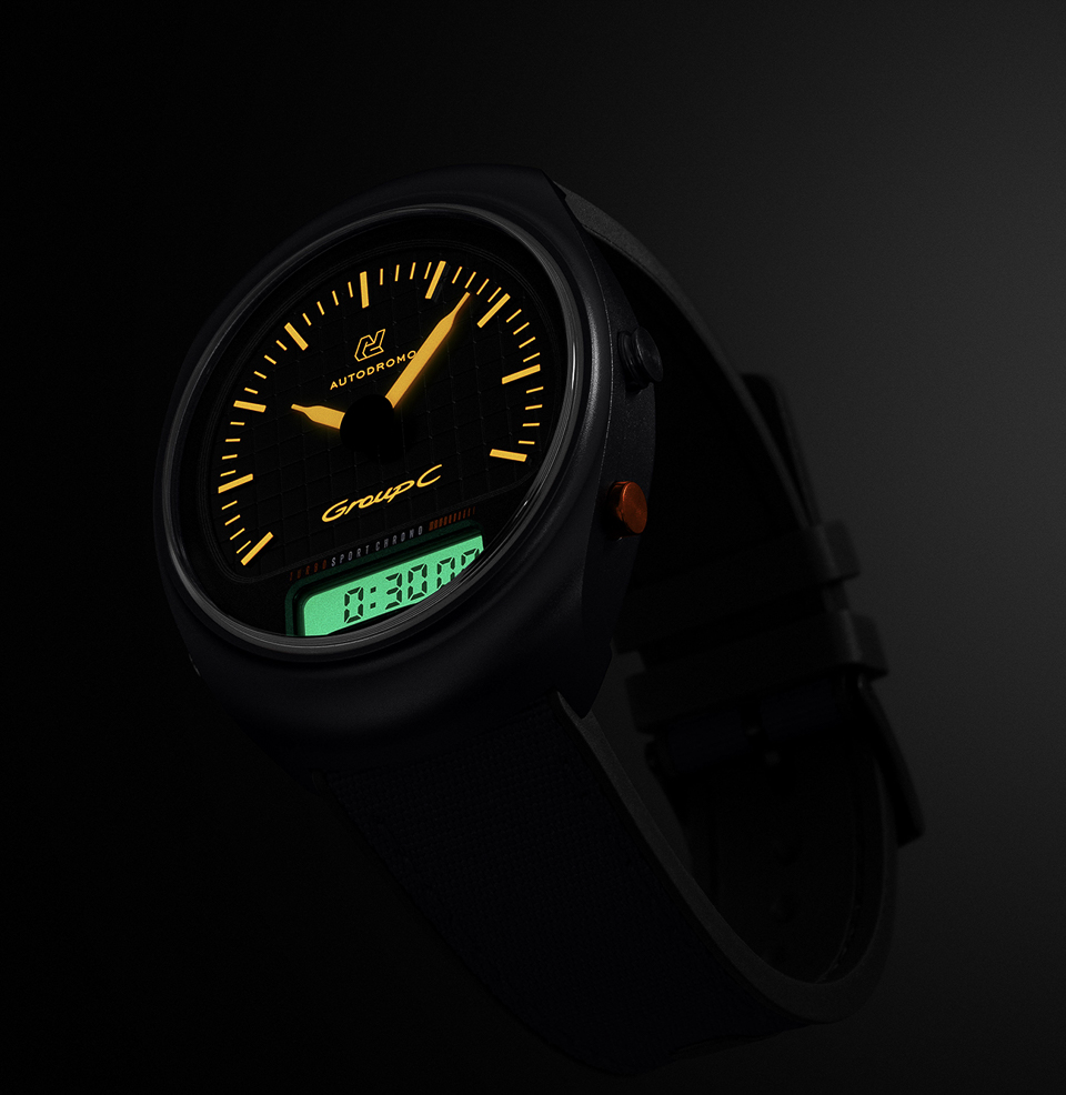 Group C Turbo Sport Watch Collection EL backlight