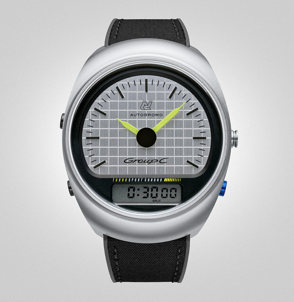 Group C Turbo Sport Watch Collection Silver Anodized