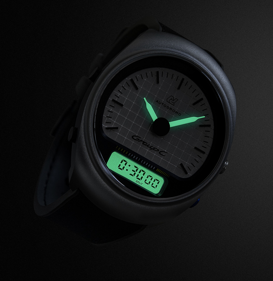 Group C Turbo Sport Watch Collection EL backlight