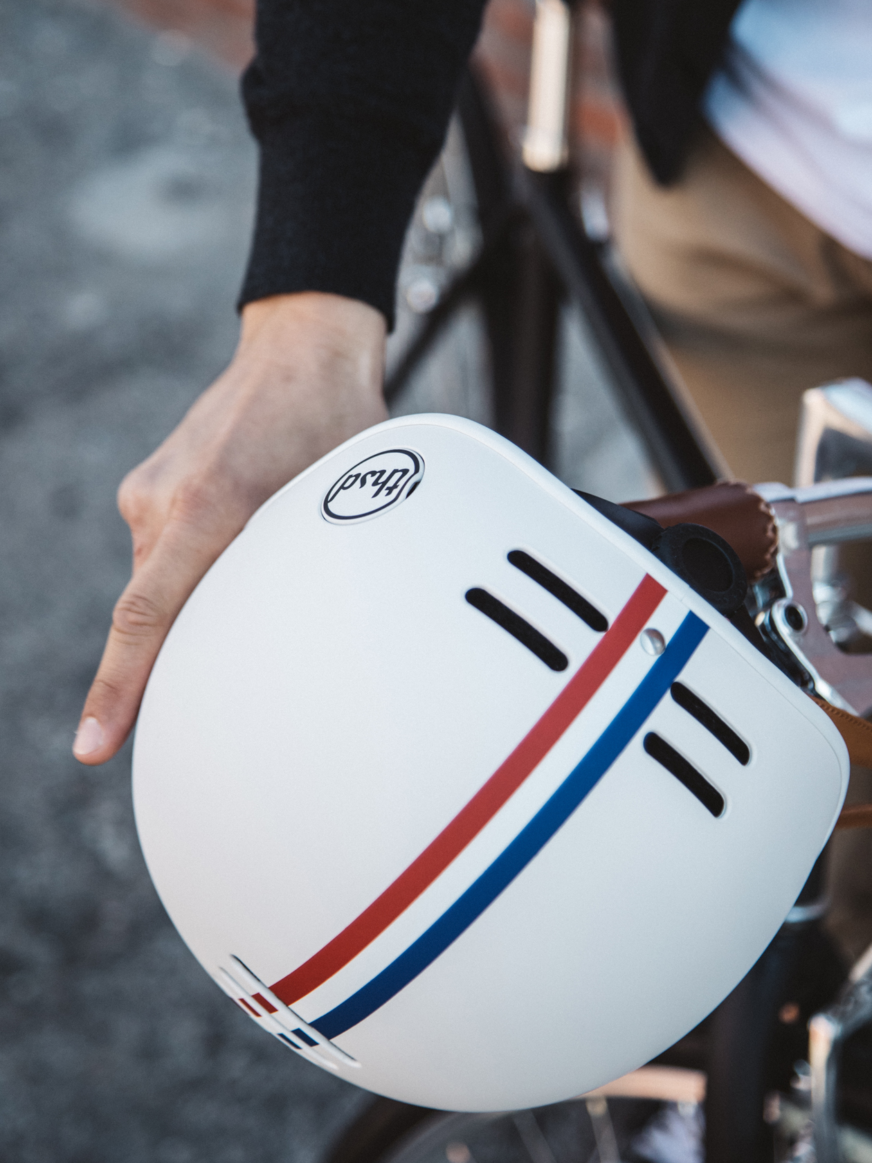 Heritage Bike Helmet, Speedway Creme
