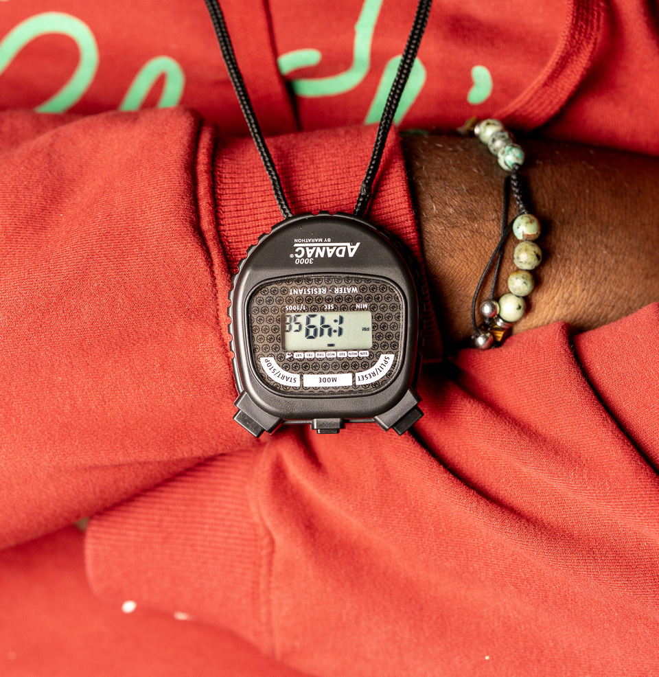 Marathon ADANAC® 3000 Digital Stopwatch Timer 46-inch lanyard included