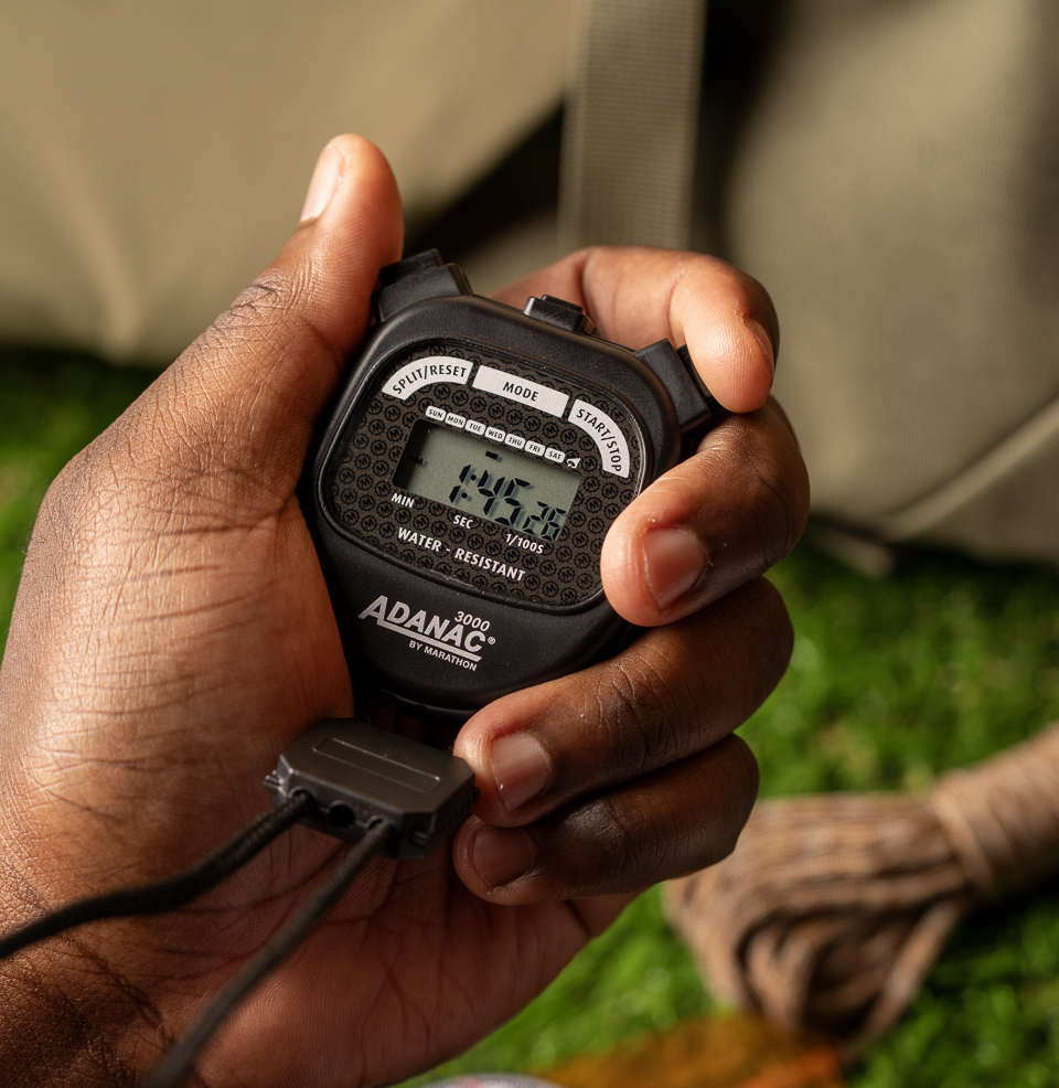 Marathon ADANAC® 3000 Digital Stopwatch Timer Easy-reading display