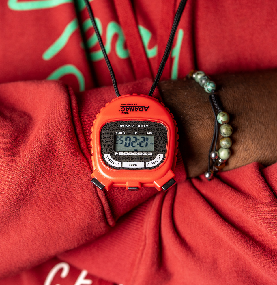 Marathon ADANAC® 3000 Digital Stopwatch Timer 46-inch lanyard included