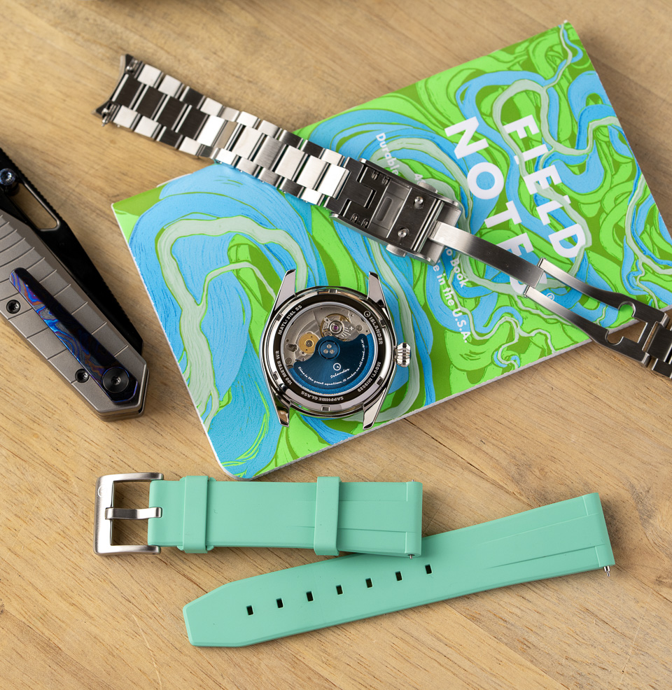 Islander Brookville Calligraphy Edition Bonus FKM rubber strap