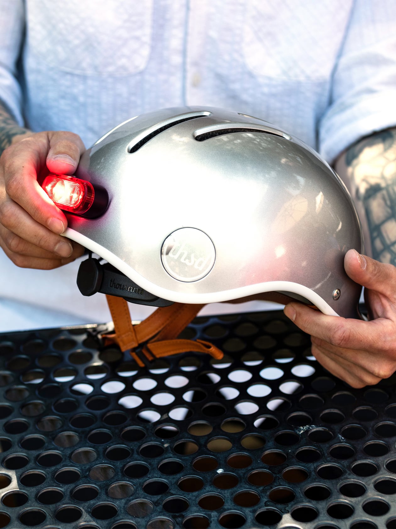 Heritage Bike Helmet, So Silver tokyobike - Main Image