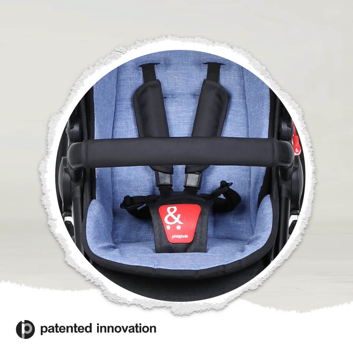Voyager Doble Snug Carrycot Push Phil Teds