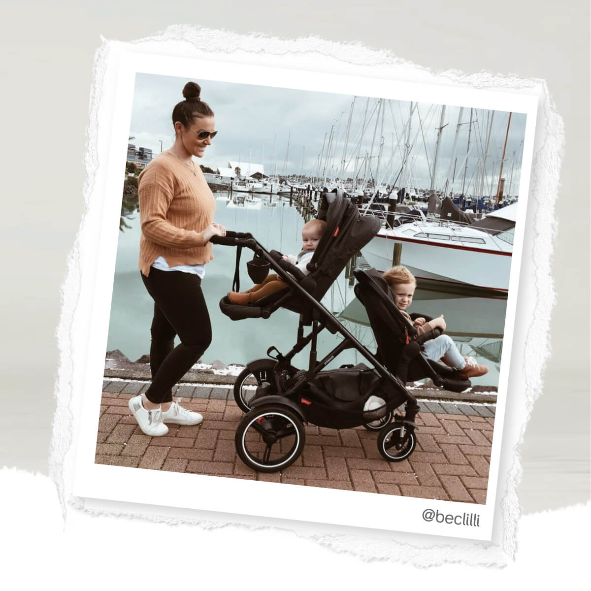Voyager Doble Snug Carrycot Push Phil Teds