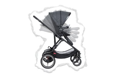 ¡asiento reversible y espacioso!