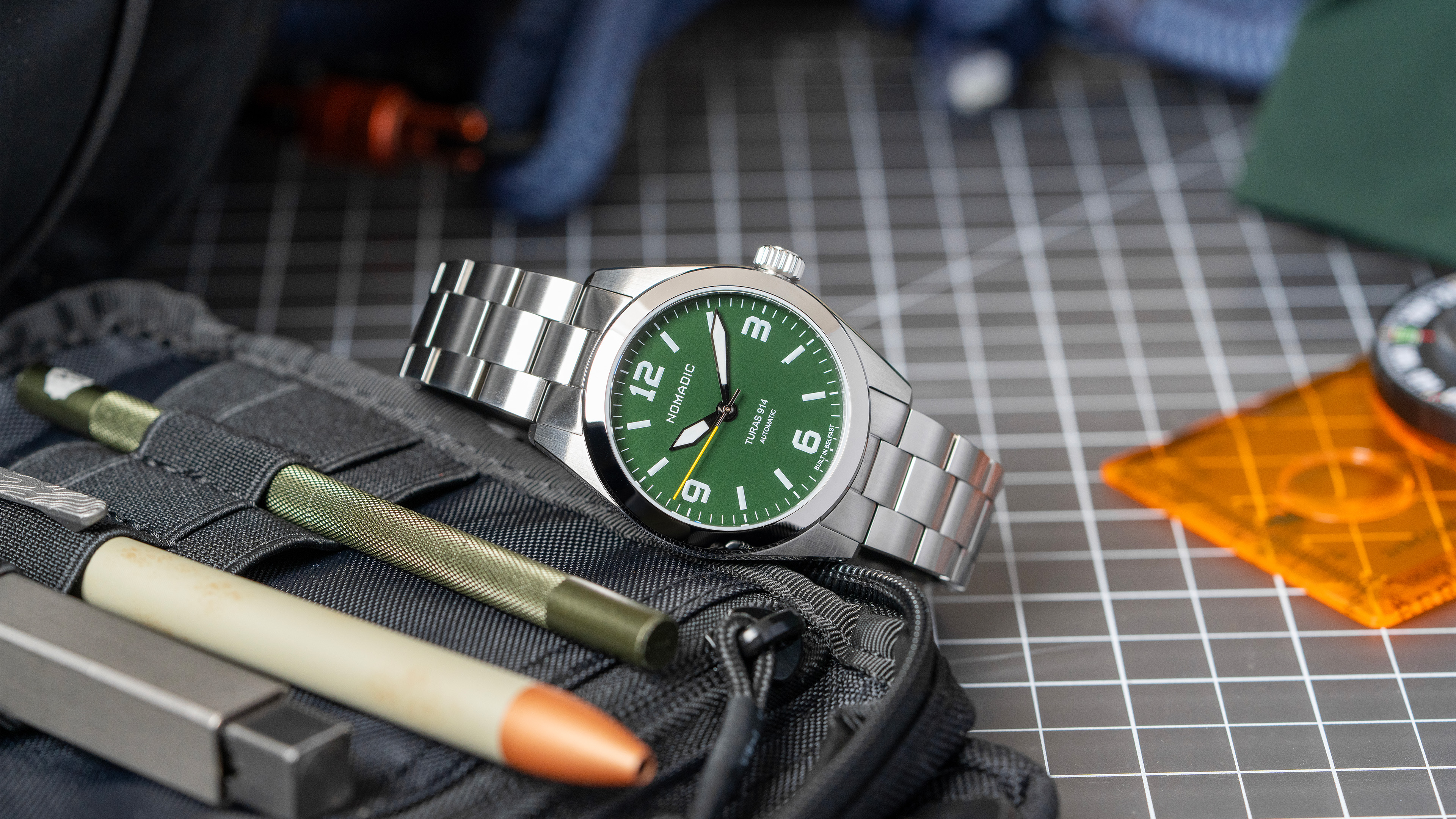 The Nomadic Turas 914 — Expedition Watch – Windup Watch Shop