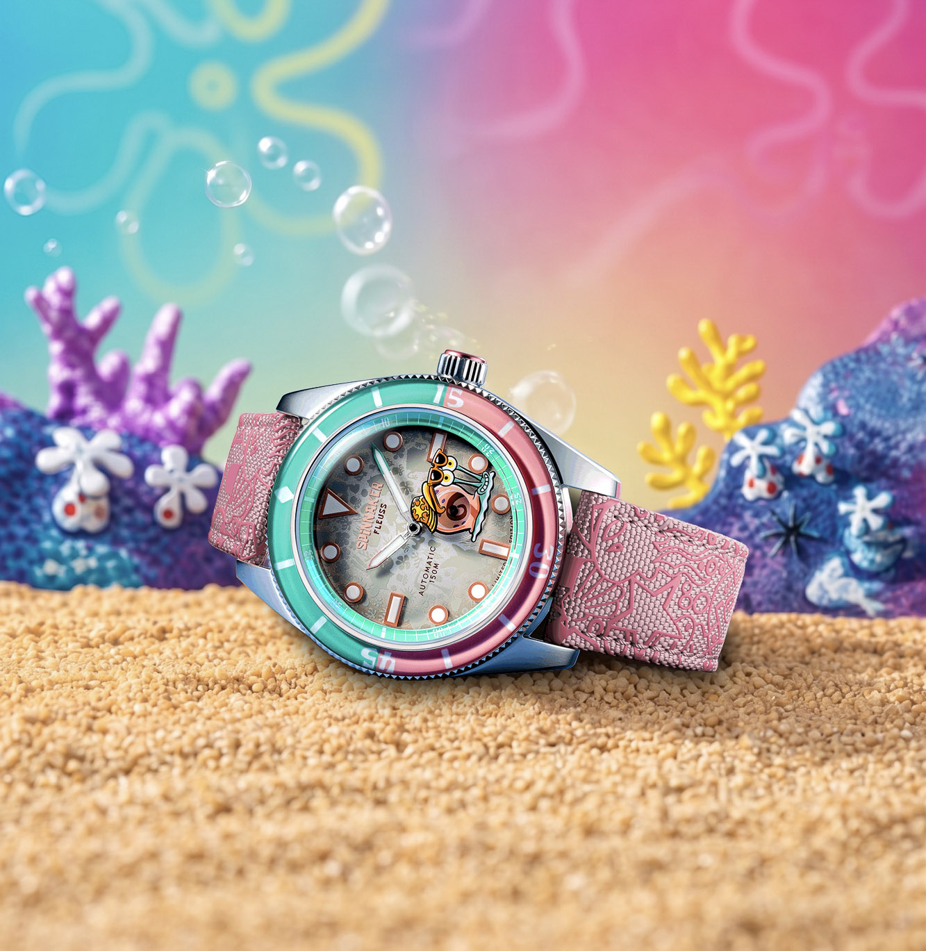 Fleuss Automatic — SpongeBob SquarePants Shell Mates Limited Edition Matching Nylon Strap