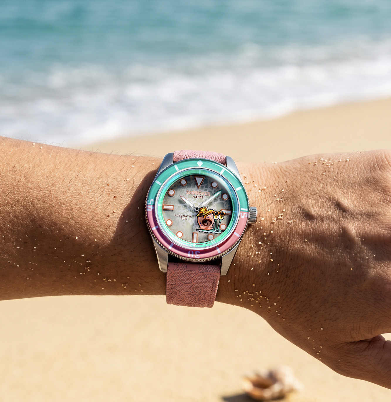 Fleuss Automatic — SpongeBob SquarePants Shell Mates Limited Edition 43mm Stainless Steel Case