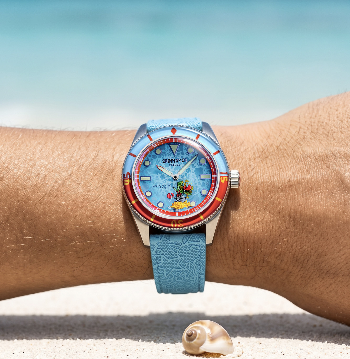 Fleuss Automatic — SpongeBob SquarePants Shell Mates Limited Edition 43mm Stainless Steel Case