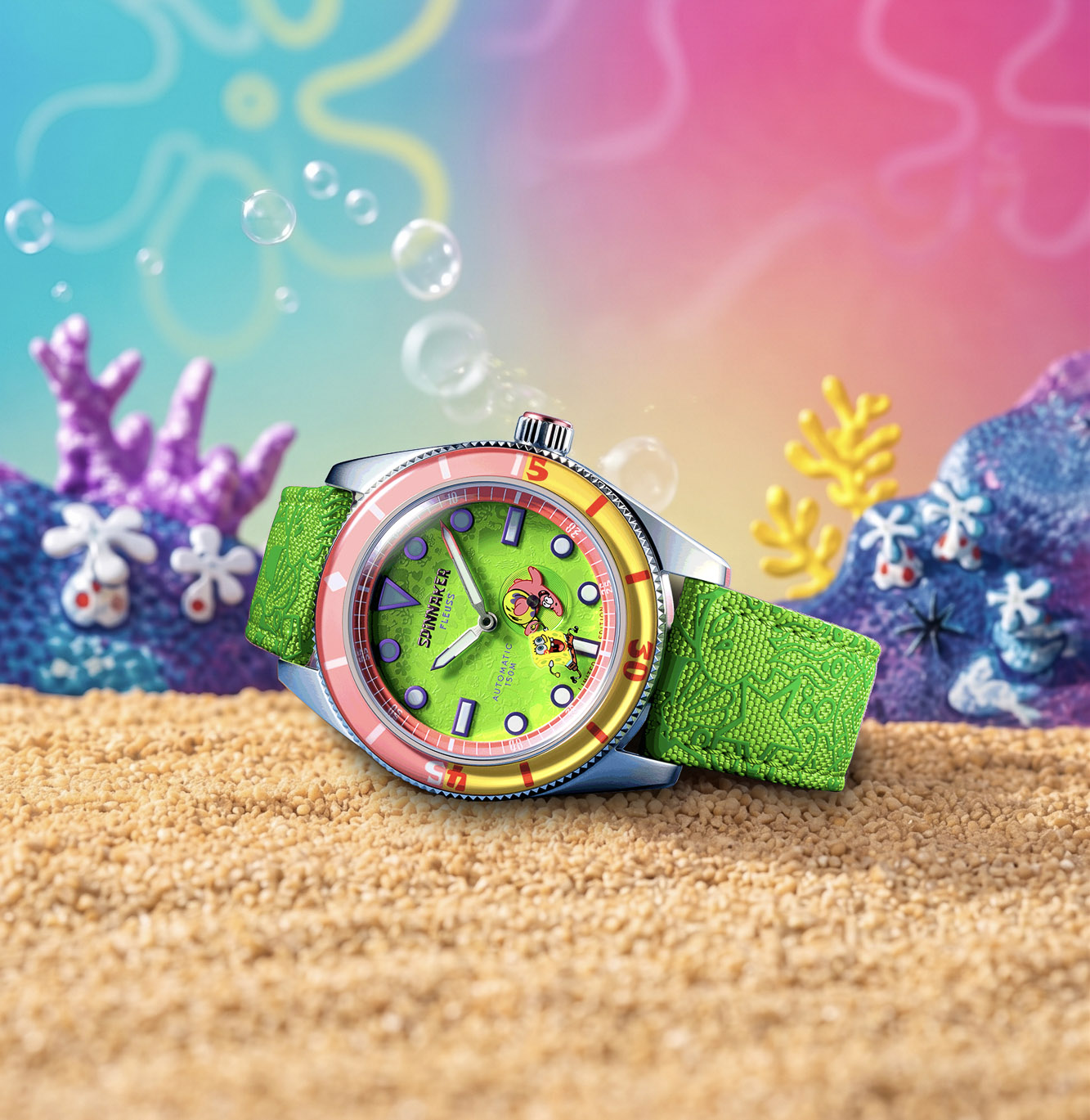Fleuss Automatic — SpongeBob SquarePants Shell Mates Limited Edition Matching Nylon Strap