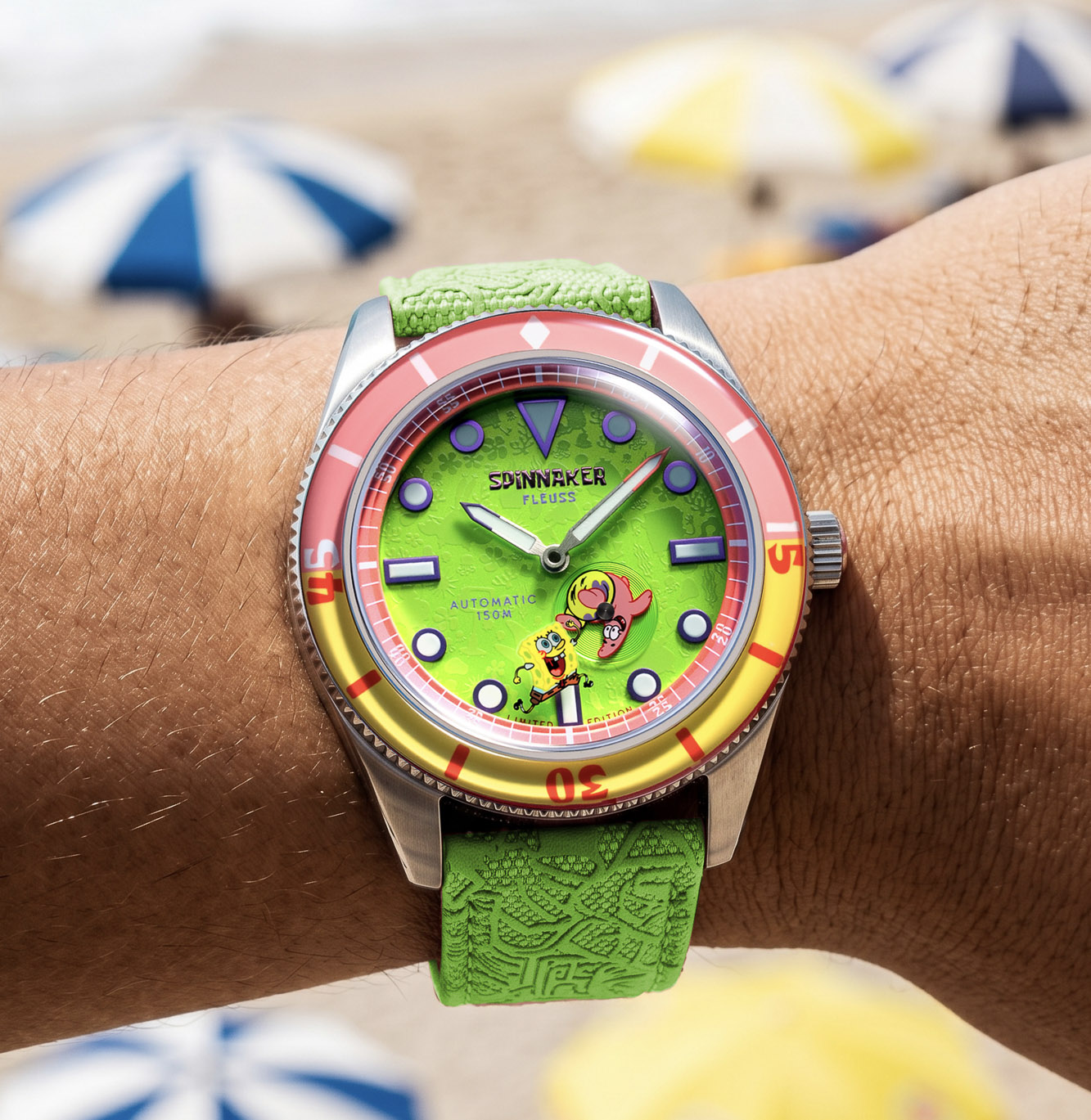 Fleuss Automatic — SpongeBob SquarePants Shell Mates Limited Edition 43mm Stainless Steel Case