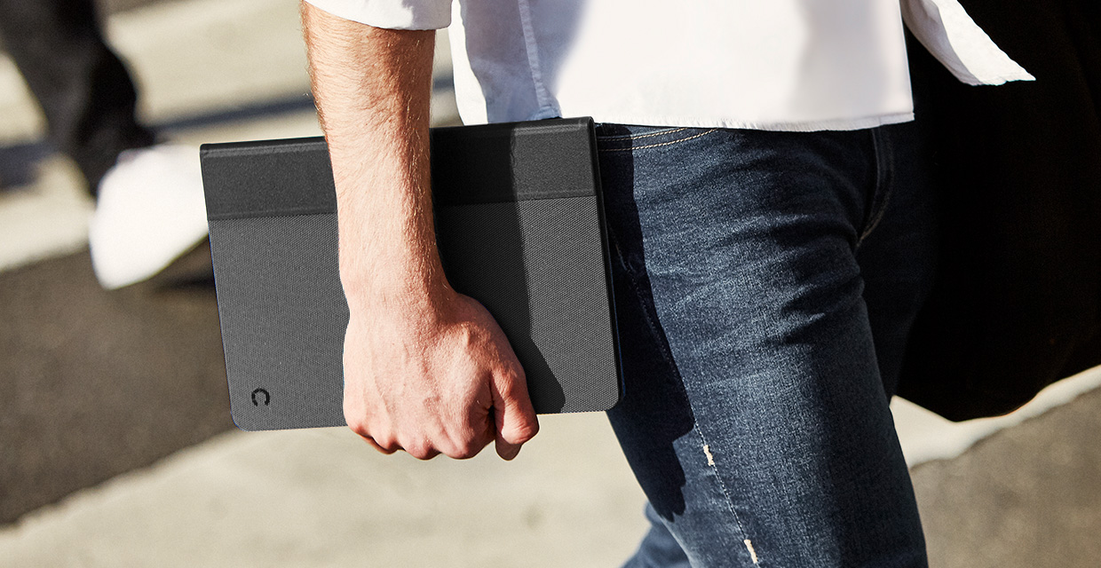 iPad 10.2" Case with Apple Pencil Holder Grey/ Black