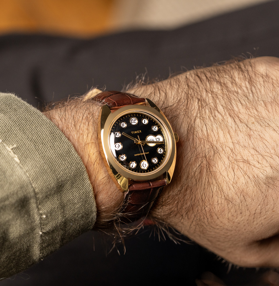 Timex 1976 Rotary Phone Dial Reissue — 37mm 37mm Case Diameter