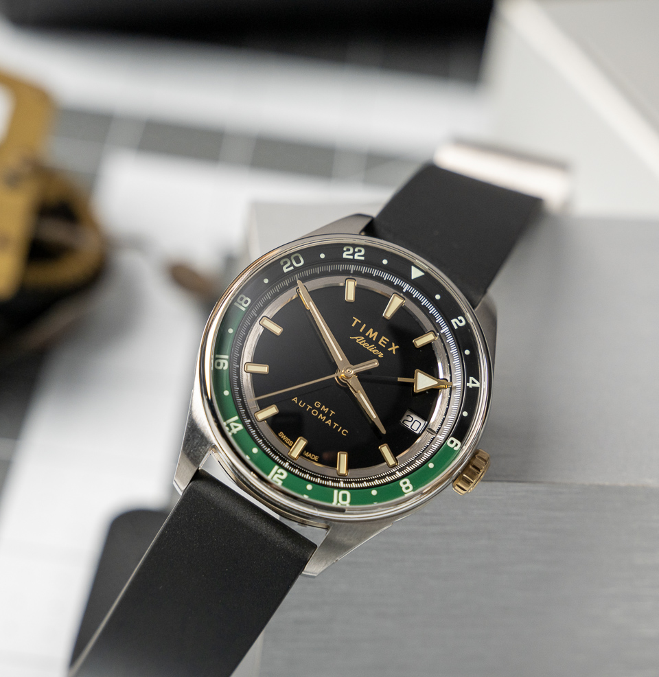 Timex Atelier GMT Première M1a Auto 38mm Double-Curved Sapphire Crystal
