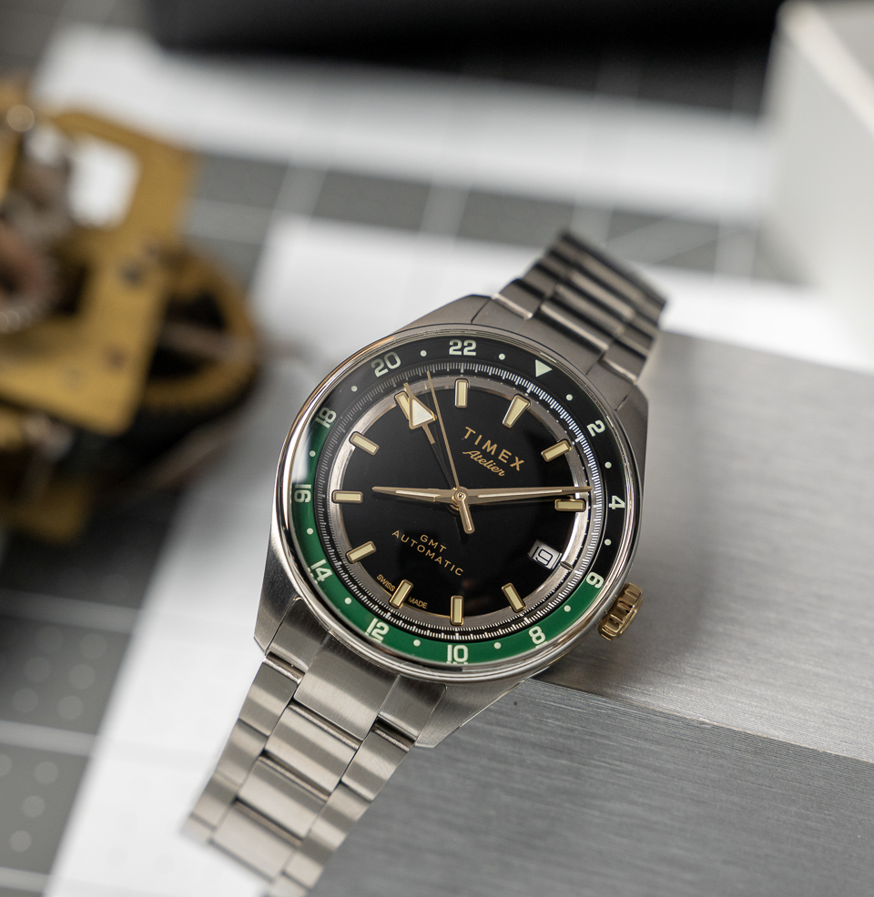 Timex Atelier GMT Première M1a Auto 38mm Double-Curved Sapphire Crystal