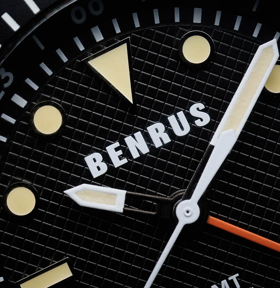 Benrus Type 3X Zulu Black Dial