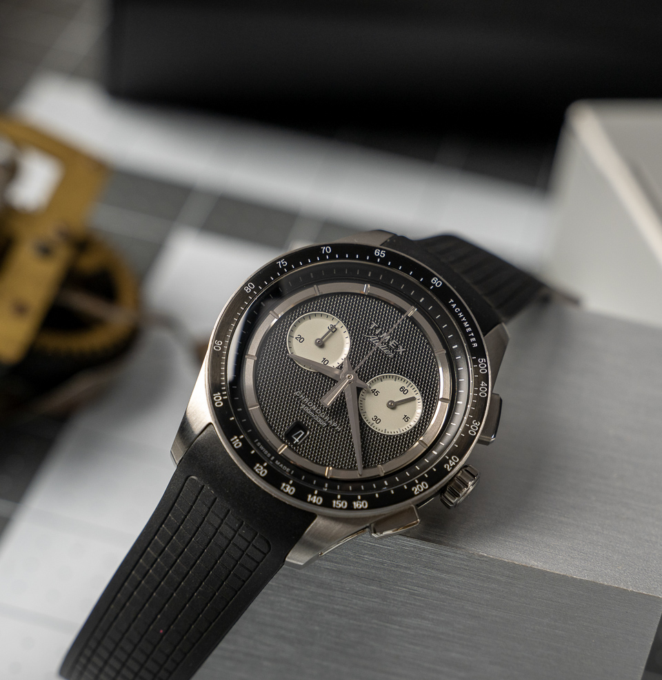 Timex Atelier Chronograph Quartz M1q 40mm Guilloché Dial