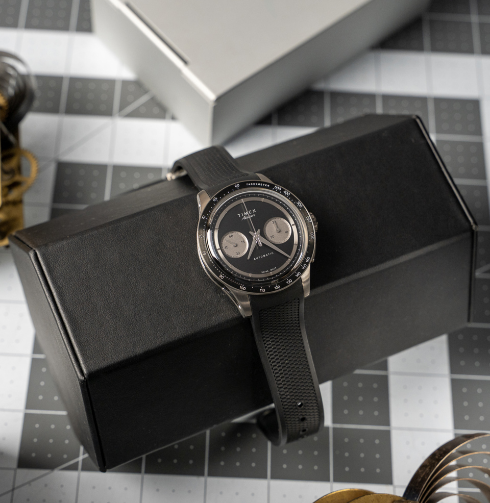 Timex Atelier Chronograph Automatic M1a Ti 42mm The Timex Atelier Automatic Chronograph