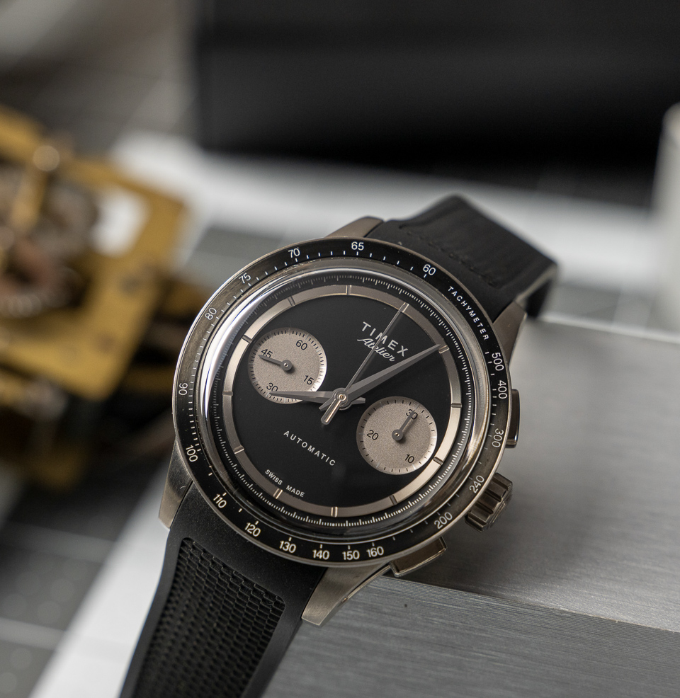 Timex Atelier Chronograph Automatic M1a Ti 42mm Double-Domed Sapphire Crystal