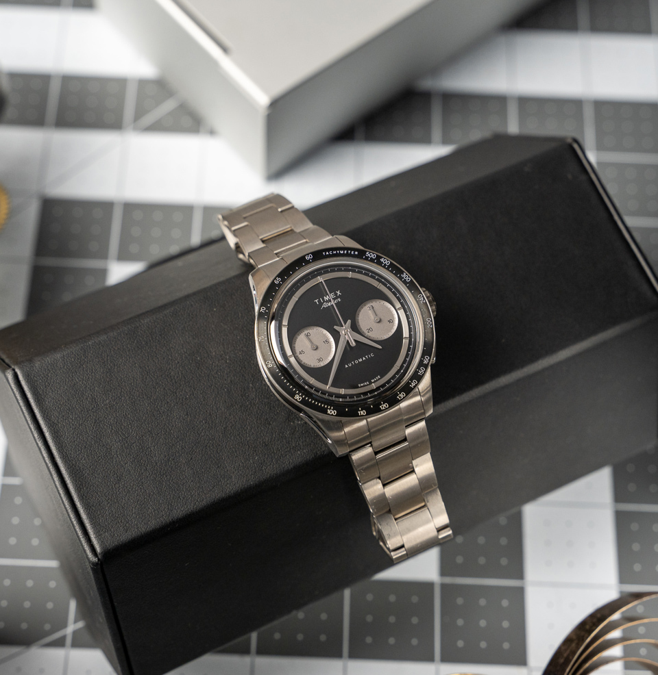 Timex Atelier Chronograph Automatic M1a Ti 42mm The Timex Atelier Automatic Chronograph