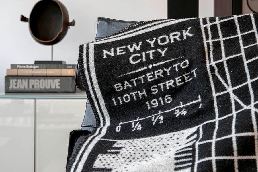 image of Vintage City Map Wool Throws