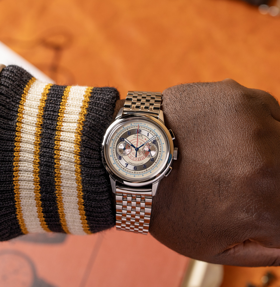 Marlin Neo Classic Chronograph Brushed Stainless Steel Case