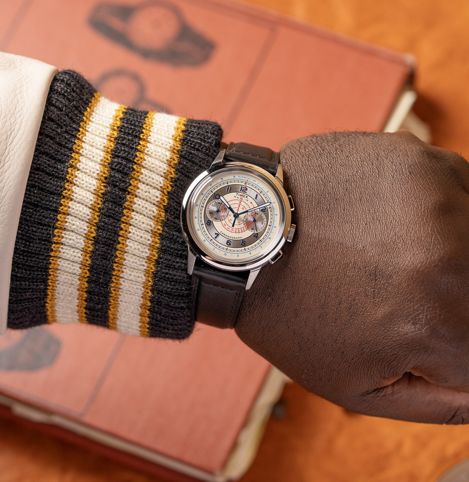 Marlin Neo Classic Chronograph Brushed Stainless Steel Case