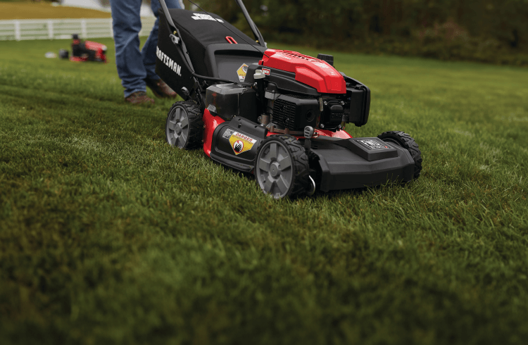 Craftsman push button start lawn mower sale