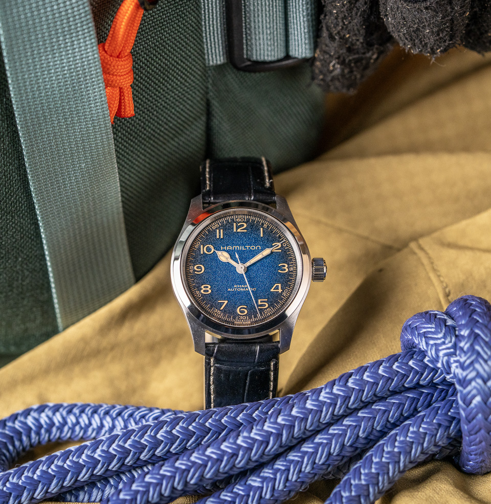 Khaki Field Murph 38mm Blue Cathedral-Shaped Hands