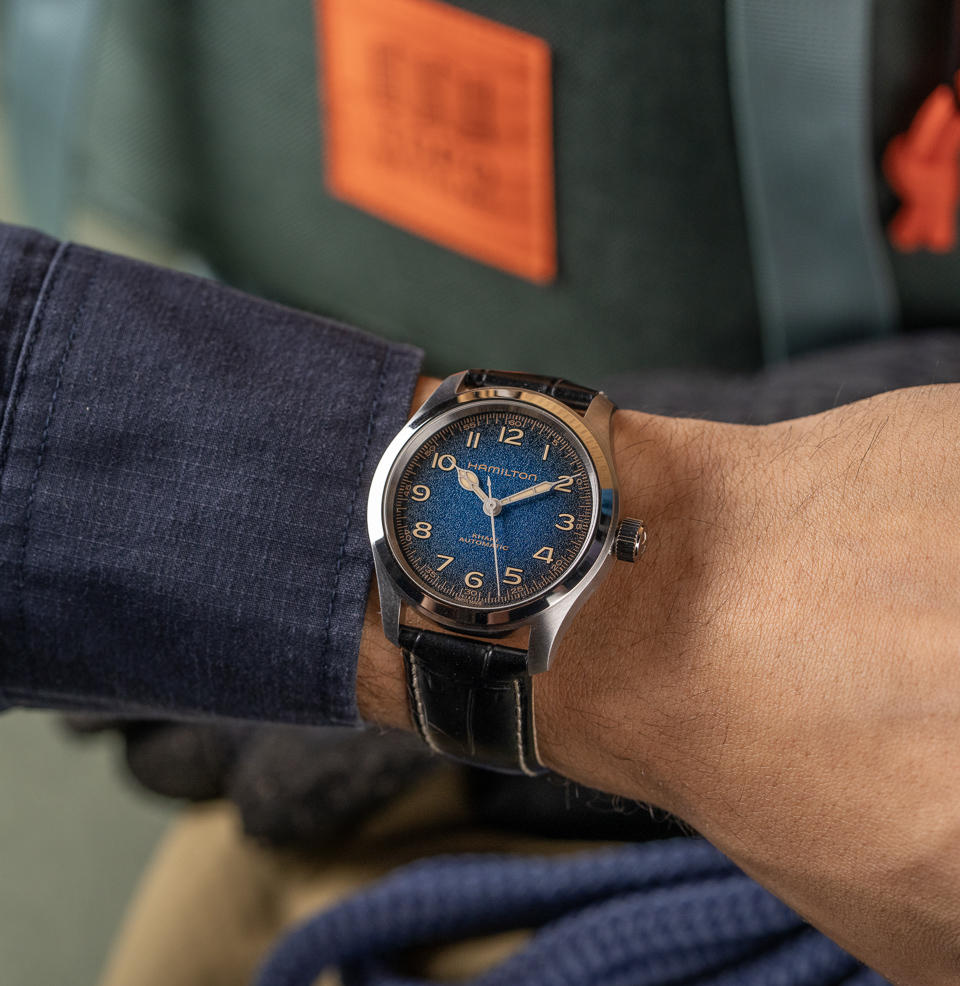 Khaki Field Murph 38mm Blue 38mm Stainless Steel Case