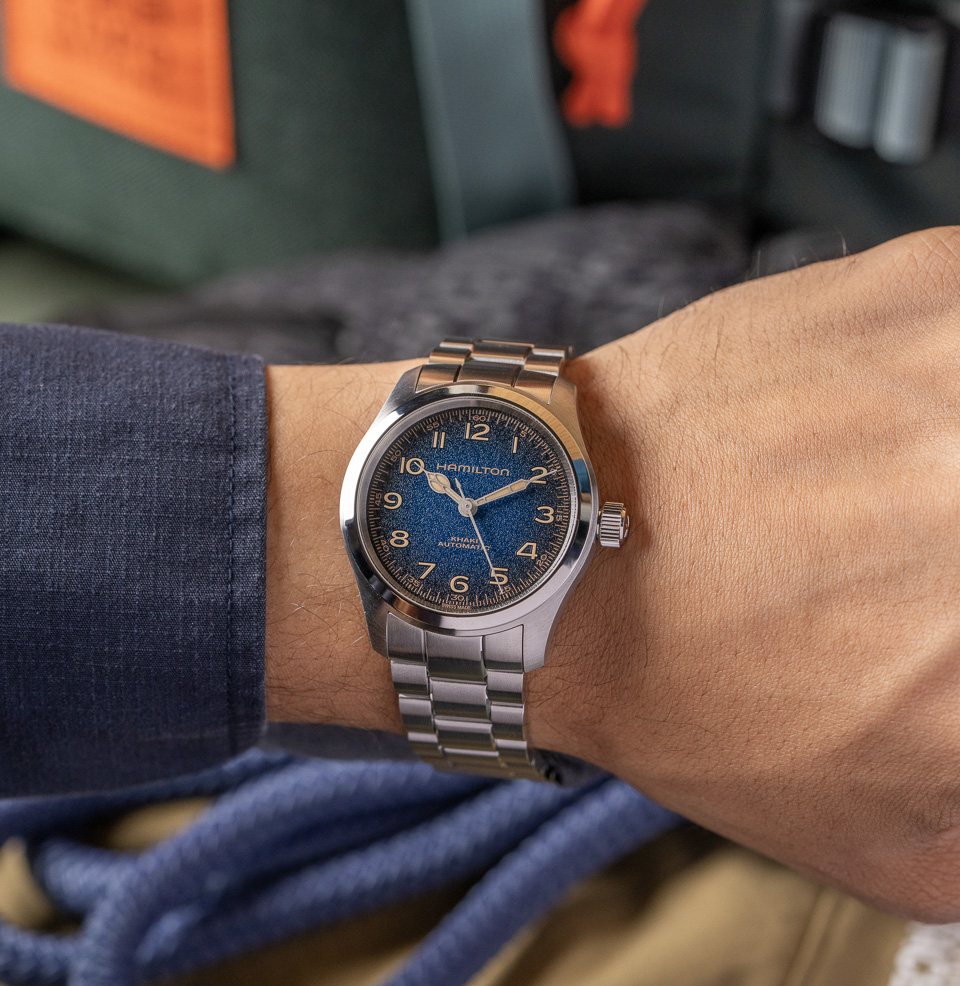 Khaki Field Murph 38mm Blue 38mm Stainless Steel Case