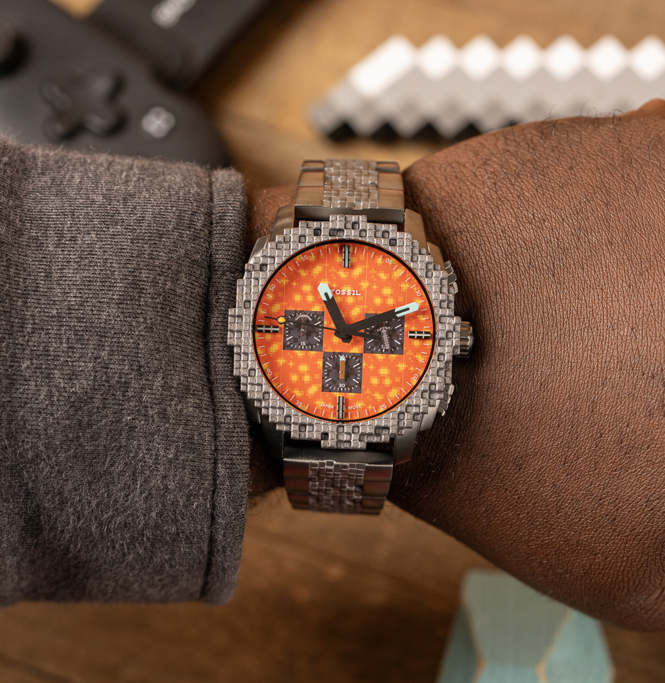 Minecraft x Fossil Limited-Edition Chronograph Watch 44mm Stainless Steel Case