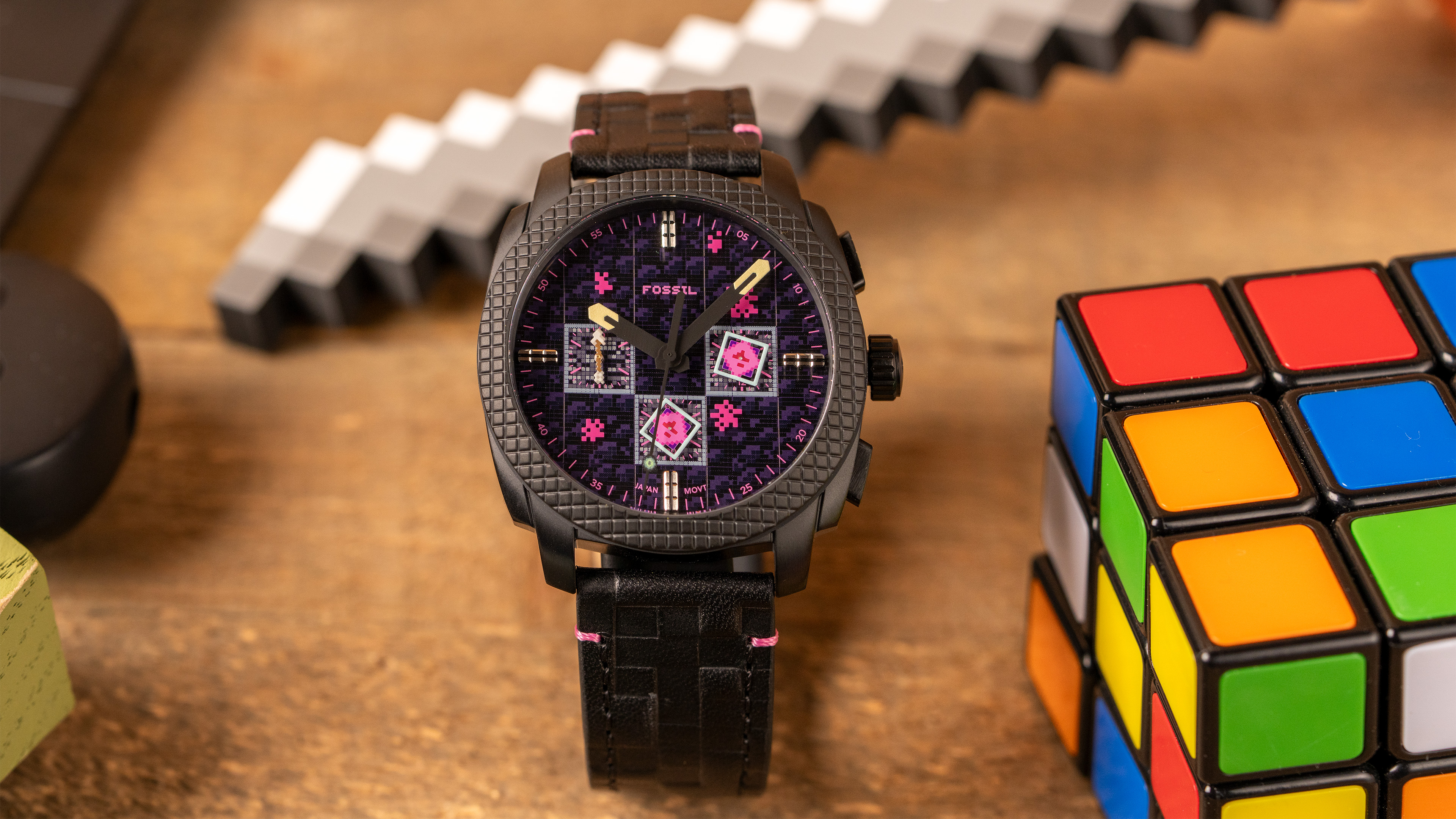 Minecraft x Fossil Limited-Edition Chronograph Watch – Windup