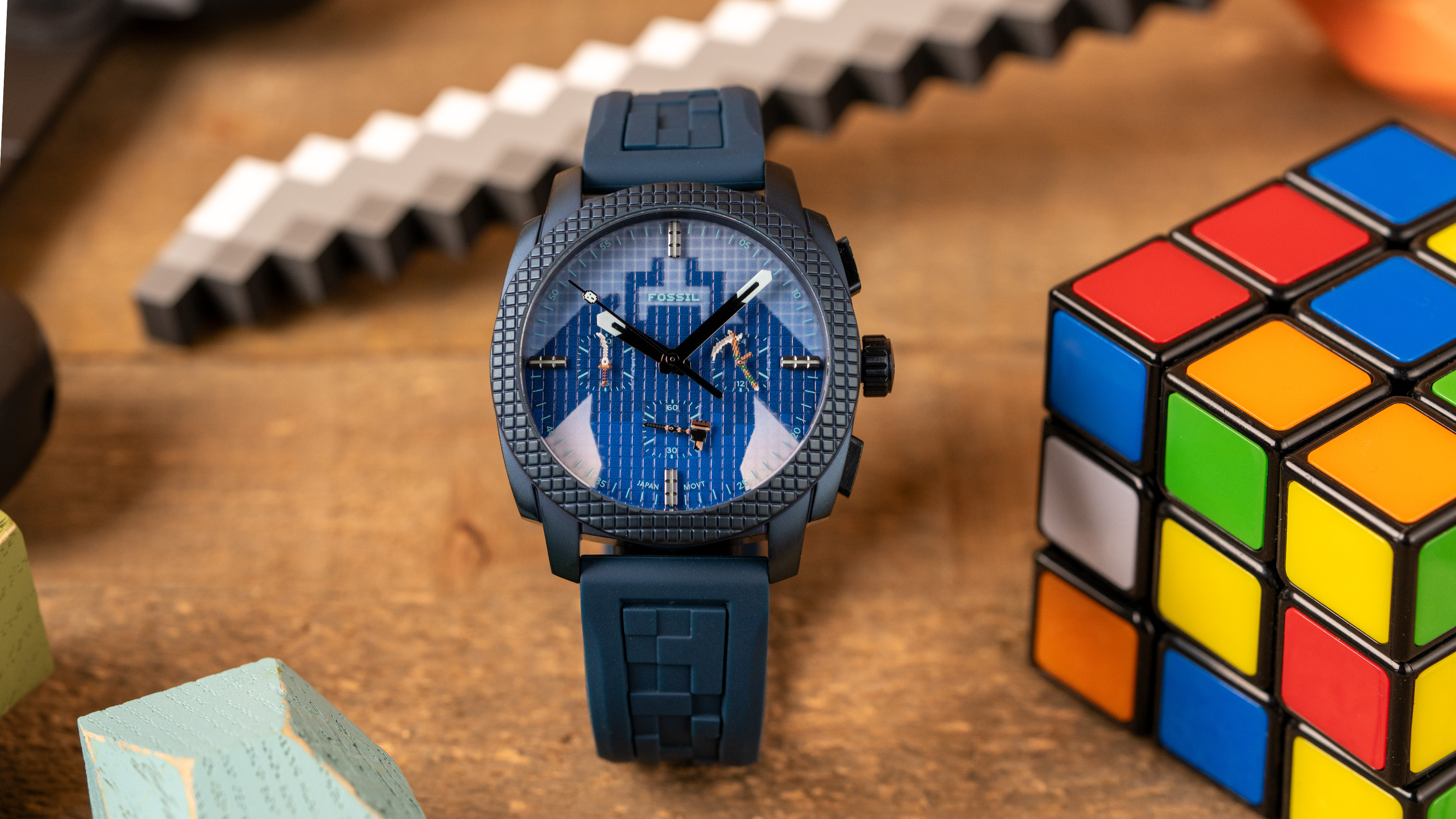 Minecraft x Fossil Limited-Edition Chronograph Watch – Windup