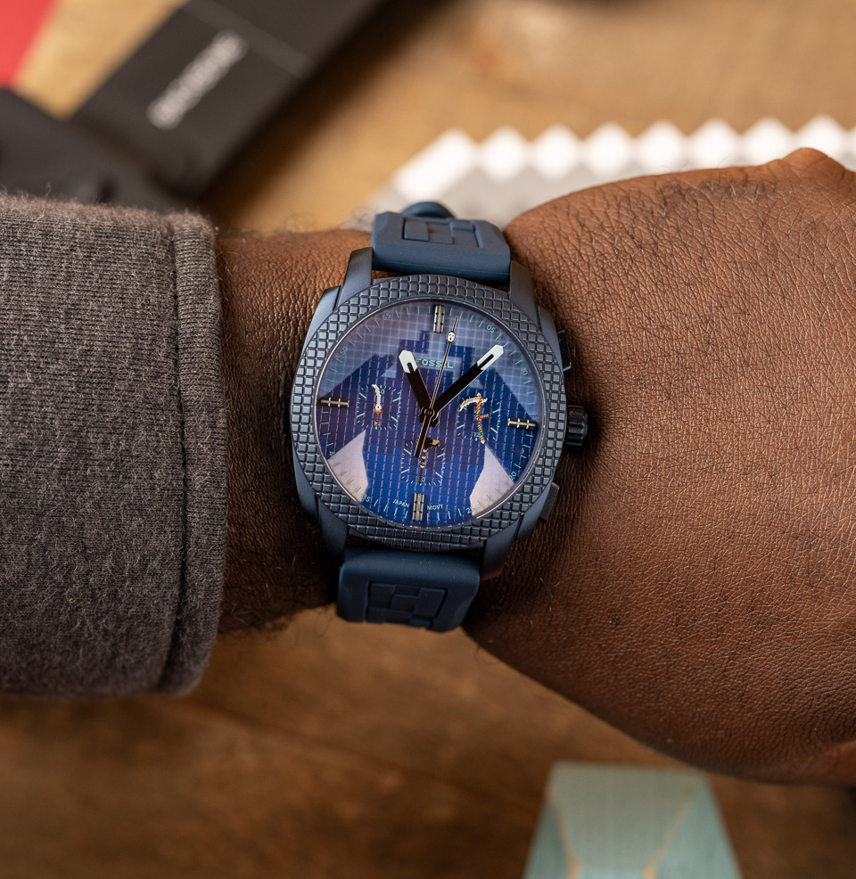 Minecraft x Fossil Limited-Edition Chronograph Watch 44mm Stainless Steel Case