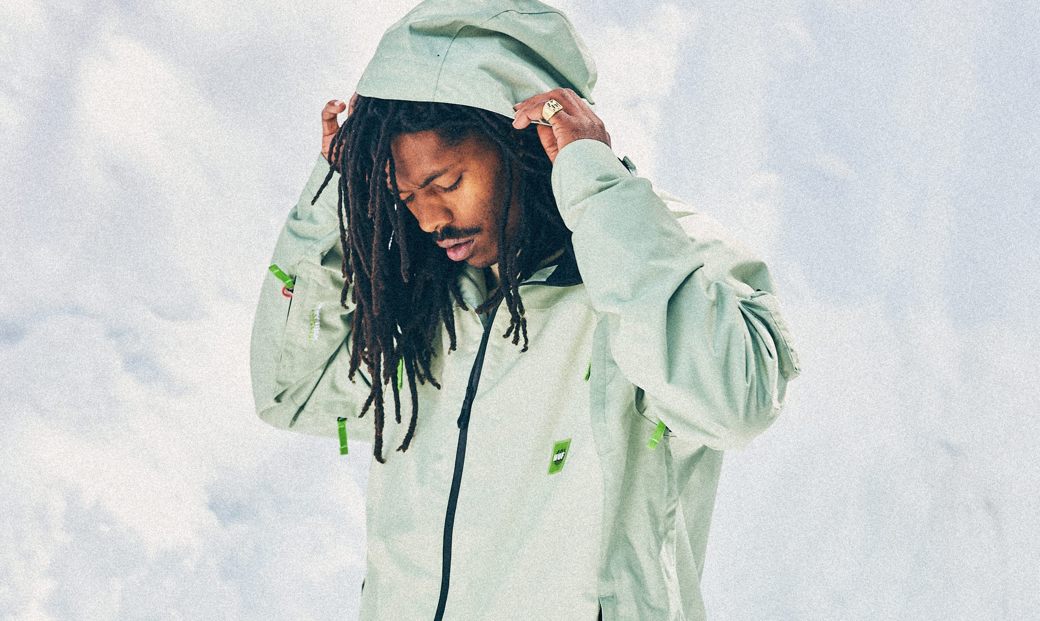 Image HUF GREEN COLORBLOCK / S