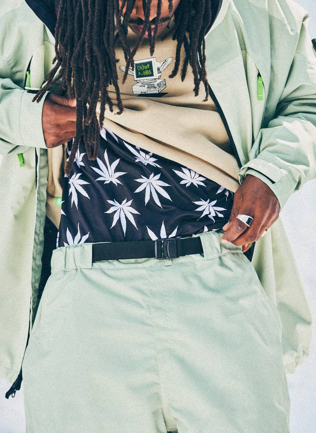 Image HUF GREEN COLORBLOCK / S