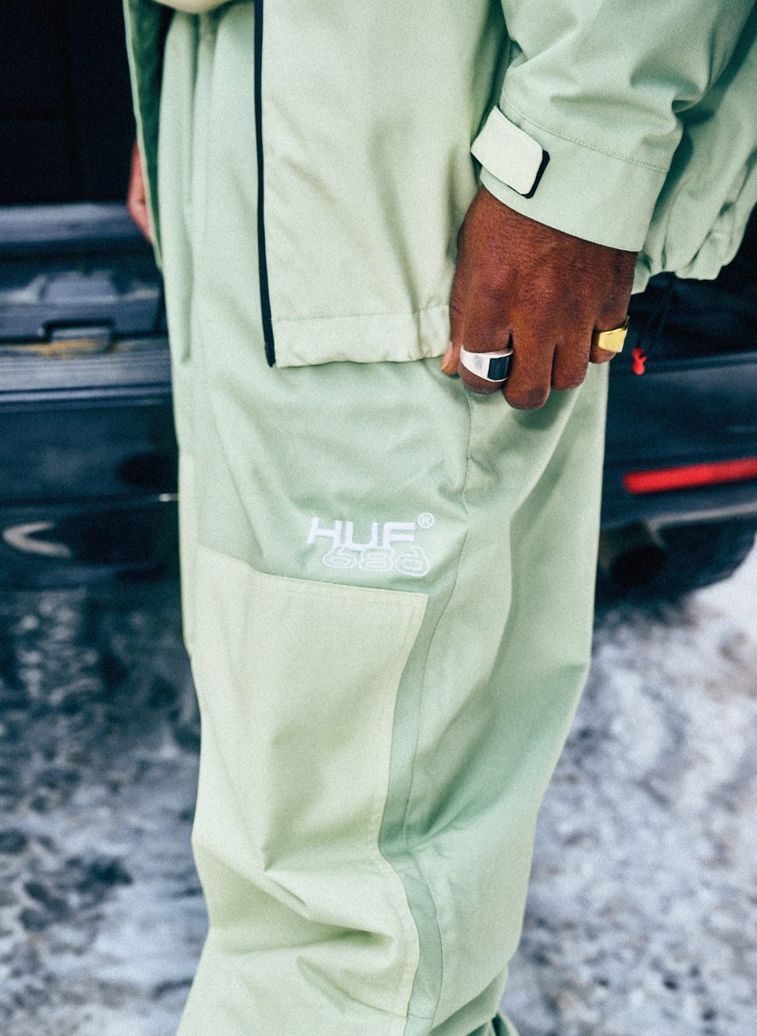 Image HUF GREEN COLORBLOCK / S